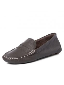 Ali MacGraw DRIVING MOCCASINS Drive Tumbled Nappa