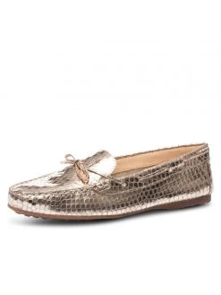 Ali MacGraw Ouray Snake Print Flats