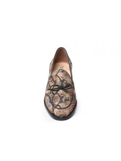 Ali MacGraw Holland Snake Print Flats