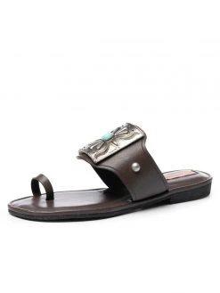 Ali MacGraw Cherokee Vegatable Calf Sandals