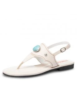 Ali MacGraw Sandals Puebloe Tumbled Calf