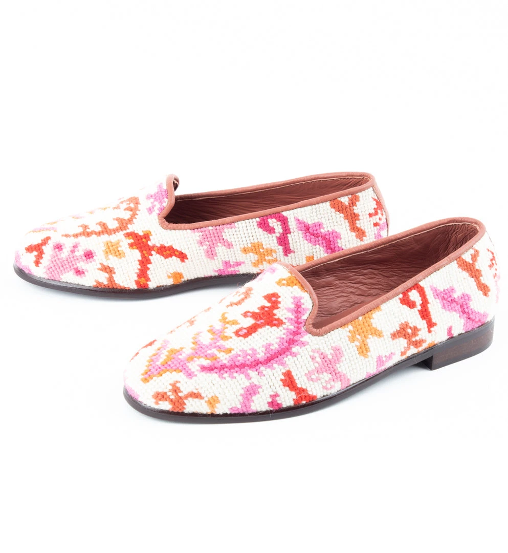 By Paige Needlepoint Loafer In Coral Reef 6 By Paige Needlepoint Loafer In Coral Reef