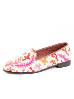 By Paige Needlepoint Loafer In Coral Reef