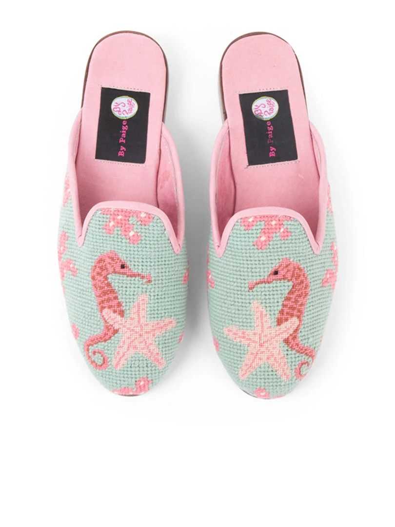 By Paige Needlepoint Mule Casual 7 By Paige Needlepoint Mule Casual