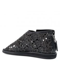 Golo Alexie Laser Cut Peep-Toe Flat 9 Golo Alexie Laser Cut Peep-Toe Flat