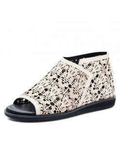 Golo Alexie Laser Cut Peep-Toe Flat Casual