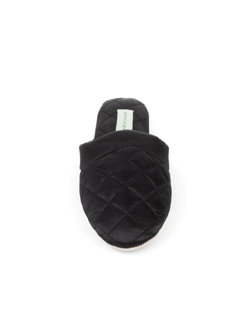 Patricia Green Jackie Satin Quilted Slipper 6 Patricia Green Jackie Satin Quilted Slipper