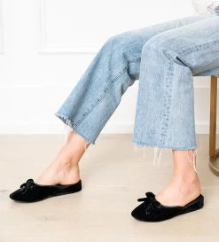 Patricia Green Casual Bardot Velvet Slip-On Slipper