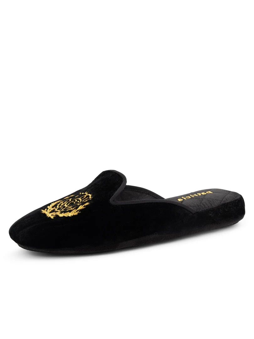 Patricia Green Diana Embroidered Velvet Slipper Flats 5 Patricia Green Diana Embroidered Velvet Slipper Flats