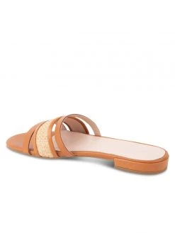 Patricia Green Amalfi Raffia And Leather Flat Sandal New Arrivals