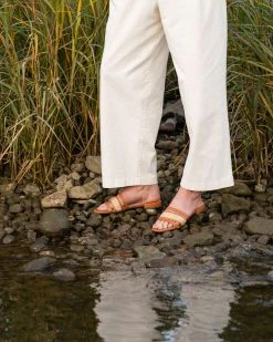 Patricia Green Amalfi Raffia And Leather Flat Sandal New Arrivals