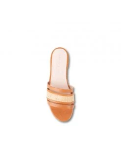 Patricia Green Amalfi Raffia And Leather Flat Sandal New Arrivals