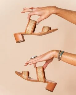 Patricia Green Florence Raffia Block Heeled Sandal New Arrivals