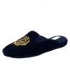 Patricia Green Flats Diana Embroidered Velvet Slipper