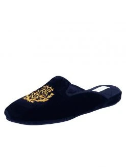 Patricia Green Flats Diana Embroidered Velvet Slipper