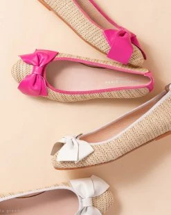 Patricia Green New Arrivals St. Tropez Raffia Ballet Flat