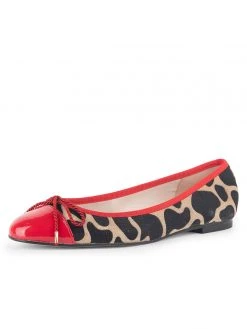 Paul Mayer Love Animal Print Ballet Flats
