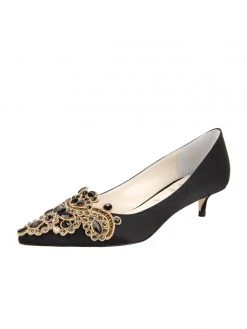 Something Bleu Brinsley Pointed Toe Kitten Heel