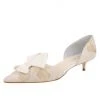 Something Bleu Bridal Cliff D'Orsay Kitten Heel 2 Something Bleu Bridal Cliff D'Orsay Kitten Heel