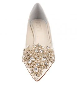 Something Bleu Brinsley Pointed Toe Kitten Heel Bridal