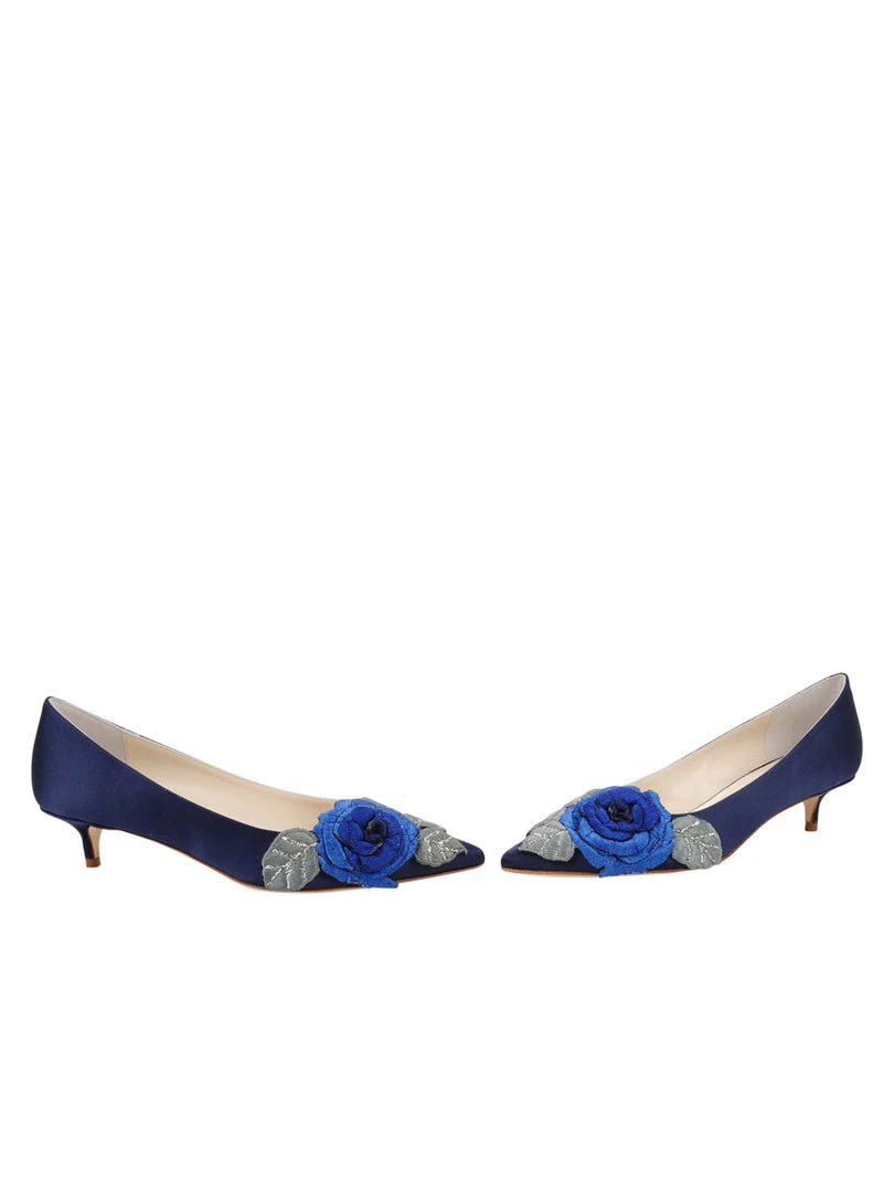 Something Bleu Bo Pointed Toe Kitten Heel 8 Something Bleu Bo Pointed Toe Kitten Heel