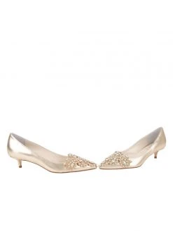 Something Bleu Brinsley Pointed Toe Kitten Heel