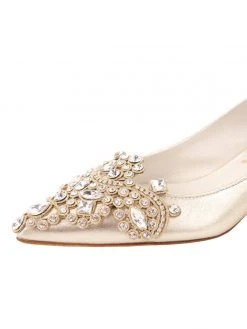 Something Bleu Brinsley Pointed Toe Kitten Heel