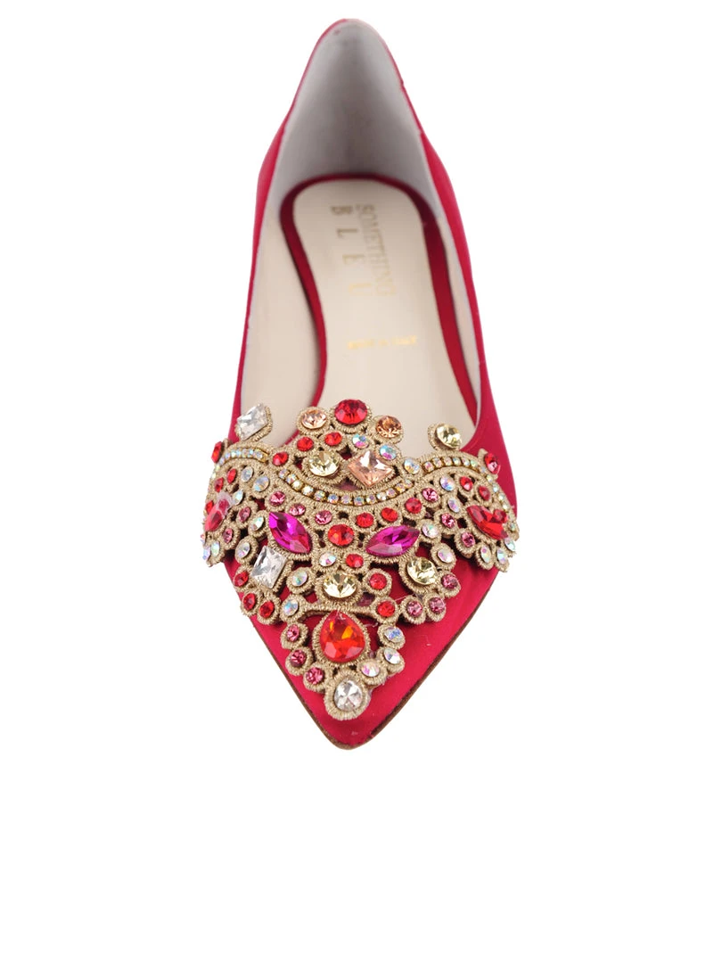 Something Bleu Brinsley Pointed Toe Kitten Heel 5 Something Bleu Brinsley Pointed Toe Kitten Heel